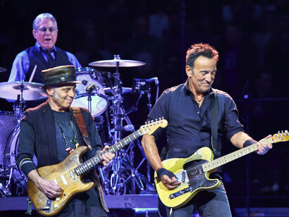Bruce Springsteen y su banda en directo