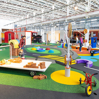 Play central, exhibition view. Courtesy of Queens Museum