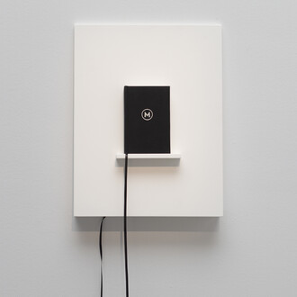 M,	2019
Paper	and	hardcover
15	x	10	x	3	cm	