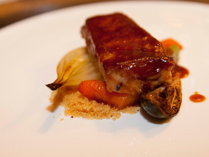 Soul Food Night. Costilla de cerdo a baja temperatura con aromas de barbacoa. Foto: Thalía Olszewski Ibáñez