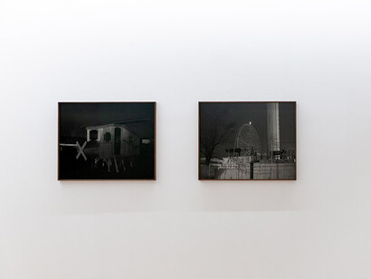Linda Fregni Nagler, Playgrounds, vista della mostra. Per gentile concessione della Galleria Vistamare