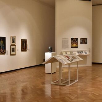 Various artists, Artistic itineraries between Argentina and Spain (1880–1930), exhibition view. Courtesy of Museo Nacional de Bellas Artes