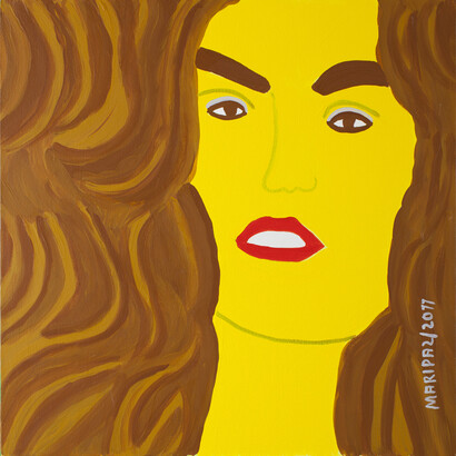 Maripaz Jaramillo, Ellas, Acrílico sobre tela, 50 x 50 cm, 2011