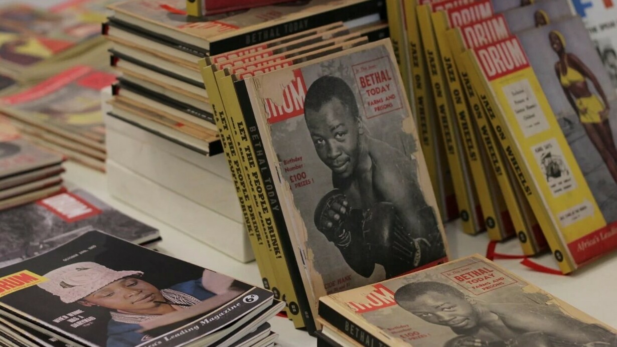 The Drum Archive Shop uses iconic images from Drum magazine, drawn from the Bailey’s African History Archive, and reinterprets them on products such as notebooks, greeting cards, T-shirts, and posters