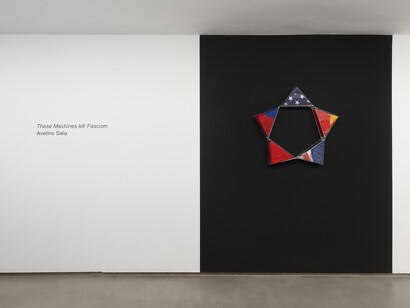 Avelino Sala, These machines kill fascism, exhibition view. Courtesy of ADN Galeria. Photo by Roberto Ruiz