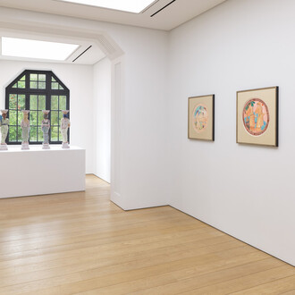 Rachel Feinstein, Fates, exhibition view. Courtesy of Gagosian Gallery
