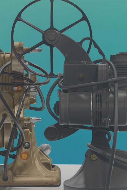 Harold Reddicliffe, Two Projectors and Cords, 2012 Oil on canvas, 16 x 12 in. 