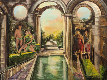 Serie Eros, tecnica mista, 90x80 cm, 2006, © Francesco Sorbini