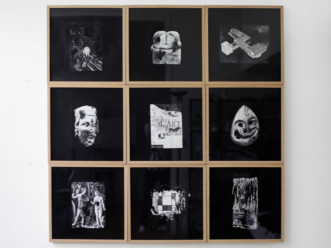 History of Art’s series - 9 drawings, ink on paper - Courtesy the artist and Laure Roynette Gallery