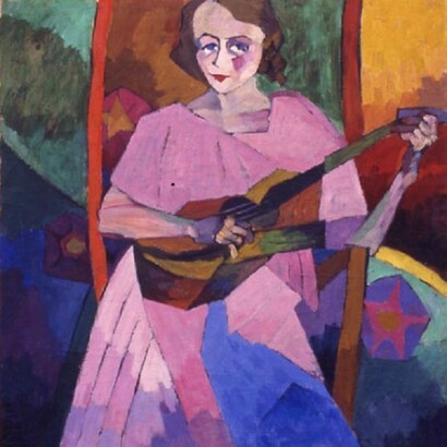 Aristarj Lentúlov. “Woman Guitar”