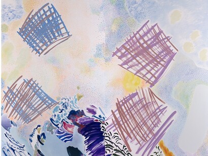 Tamara K.E. 'the wide open' 2013, oil on canvas 280 x 350 cm