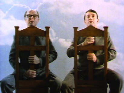 Gilbert & George, The World of Gilbert & George (still frame), 1981 16mm color film transferred to video dimensions variable © Gilbert & George. Courtesy the artists and Lehmann Maupin, New York and Hong Kong