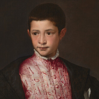 Titian, Ranuccio Farnese (detail), 1541-1542. Courtesy of National Gallery of Art