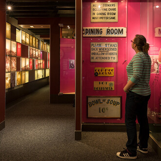 Rail in Queensland, ehxibition view. Courtesy of Queensland Museum