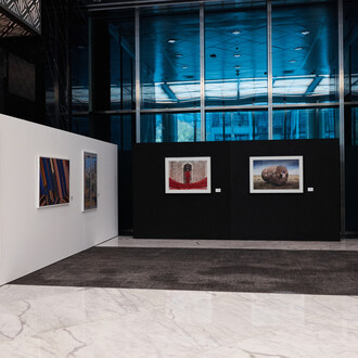 Almagul Menlibayeva, Genius loci. Central Asia, exhibition view. Courtesy of Andakulova Gallery