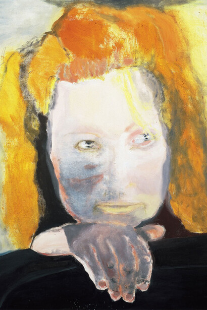 Marlene Dumas,
Evil is Banal, particolare, 1984,
Collezione Van Abbemuseum, Eindhoven, Paesi Bassi,
© Marlene Dumas,
foto: Peter Cox