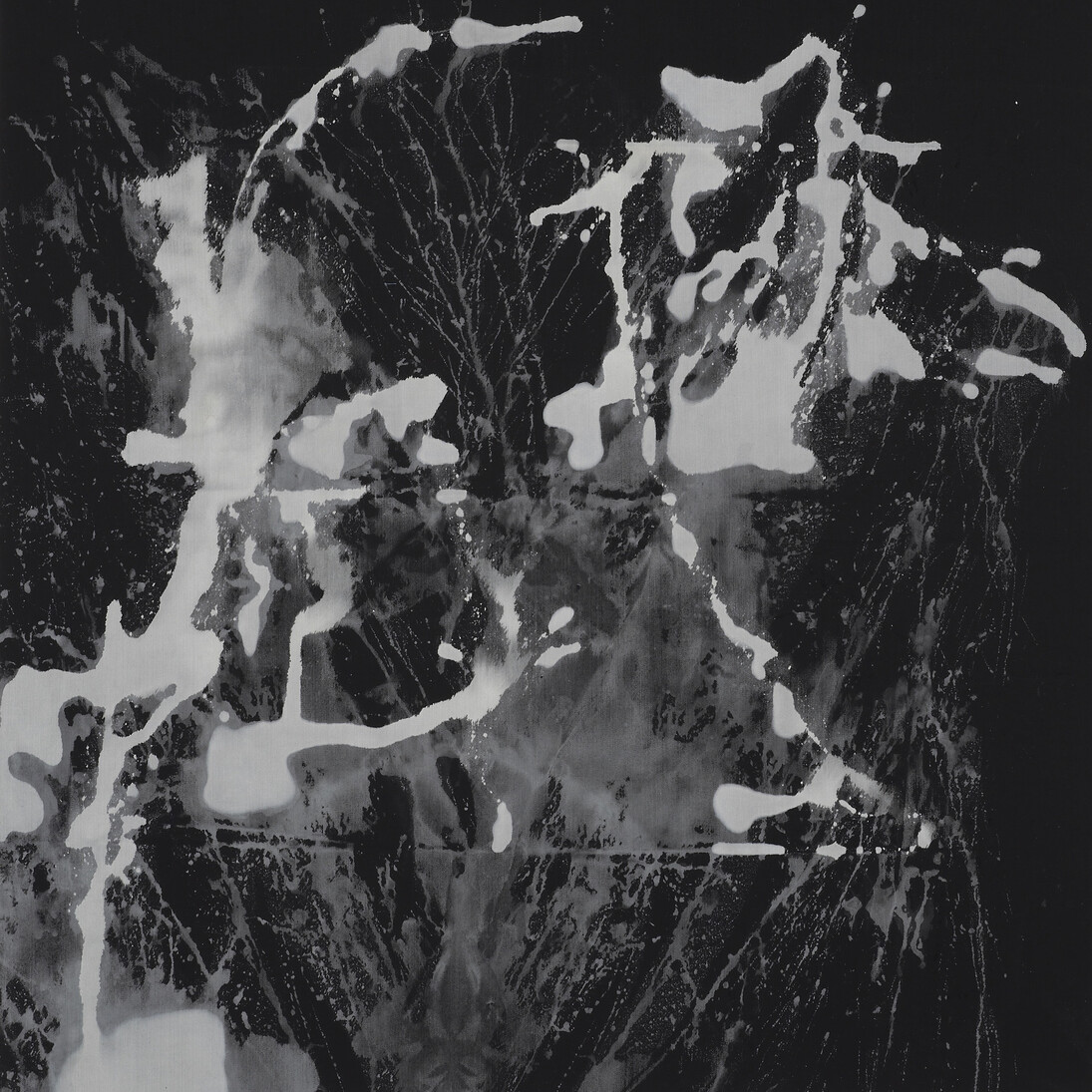 Valentina Liernur, ahh…ah…#2, 2014, Denim, bleach, 137 x 125 cm / 53.9 x 49.2 inches, Courtesy of Campoli Presti, London / Paris