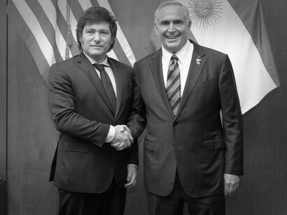 Milei with US Ambassador to Argentina, Marc Stanley