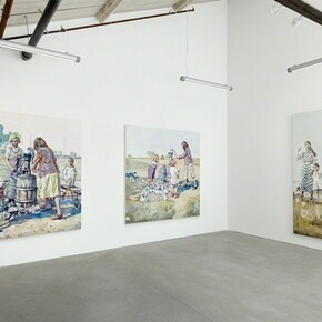 Hung Liu, Exhibition view. Courtesy of Rena Bransten Gallery