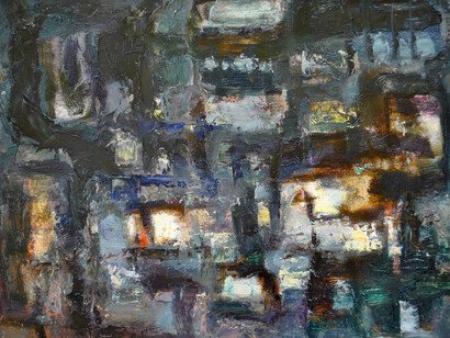 Vincenzo Frunzo, Senza titolo, anni '50, olio su cartone, 40 x 50 cm