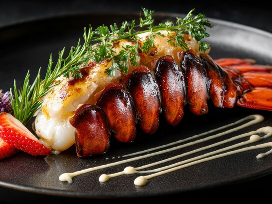 Lobster tail prepared as a premium culinary experience, symbolising the social prestige attached to certain foods