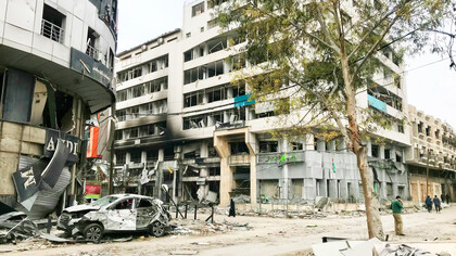 Destruction in Gaza, Palestine