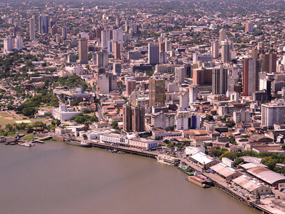 Vista aérea de Asunción, Paraguay