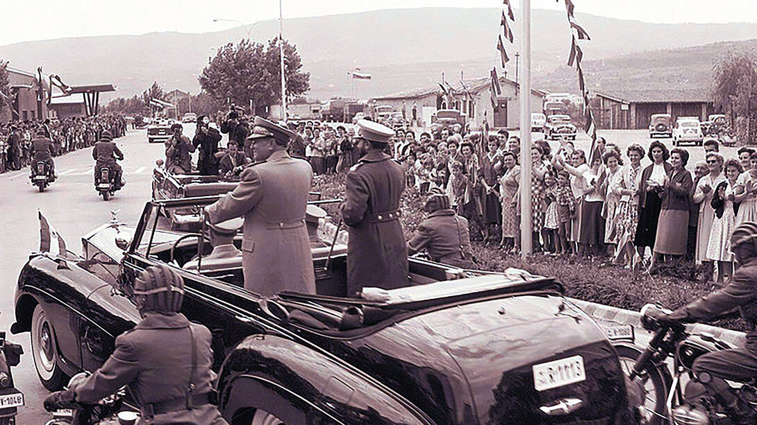 Josip Broz Tito and Emperor Haile Selassie in Koper, Slovenia