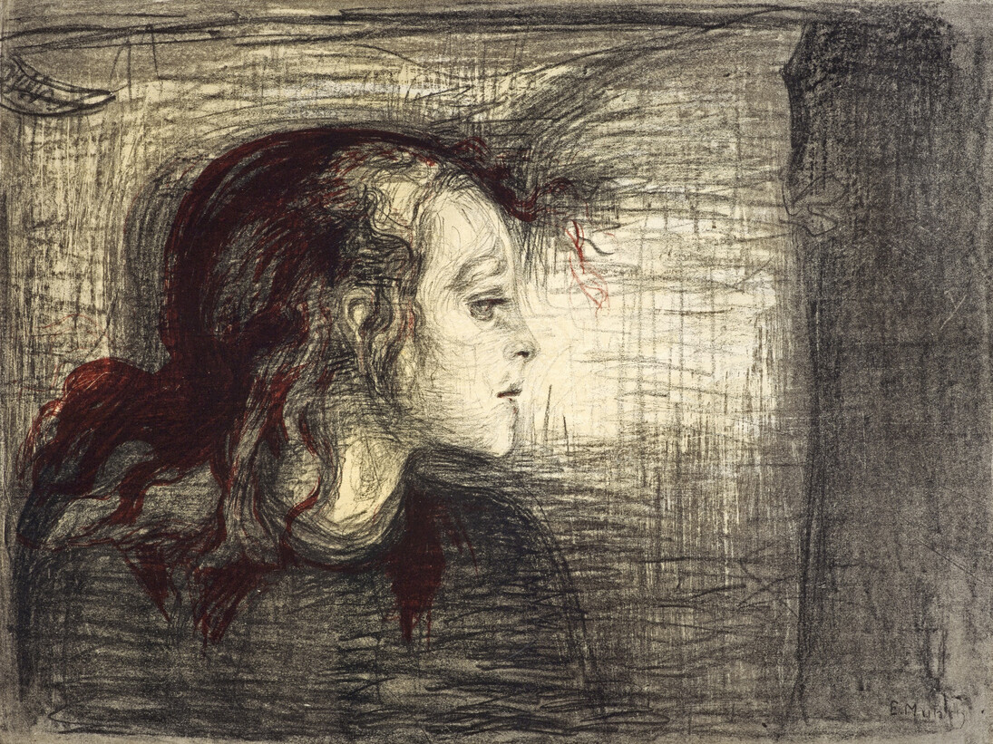 Edvard Munch (1863 - 1944), The Sick Child I, 1896, Print, colour lithograph on paper, 42.1 x 56.3 cm, Collection: Scottish National Gallery of Modern Art, purchased 1981, Photo: Antonia Reeve