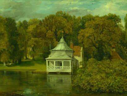 «The Quarters behind Alresford Hall» (1816), John Constable