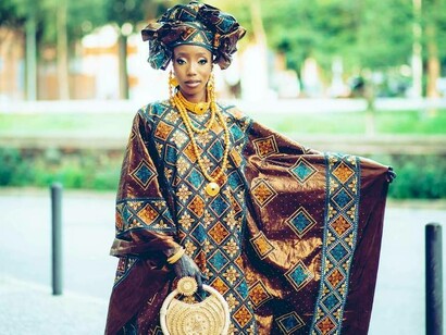 Woman wearing traditional clothing