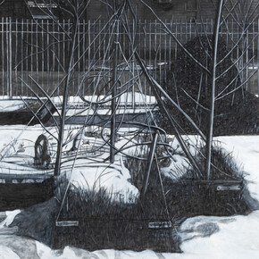 Willie Birch, Melting snow #3, 2025. Courtesy of Fort Gansevoort 