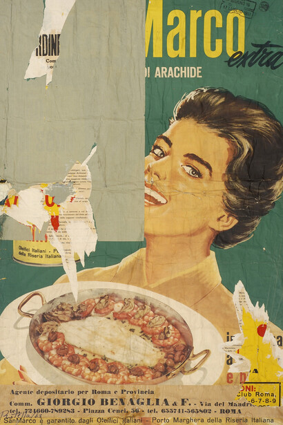 Mimmo Rotella, Arachidina, 1963, Collezione privata, Milano, Fondazione Mimmo Rotella/Foto: Alessandro Zambianchi, Simply.it srl, Milano