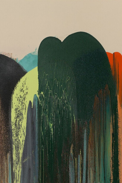 John M Armleder, Mokugyo, 2022. Gracieuseté de la Galerie Almine Rech