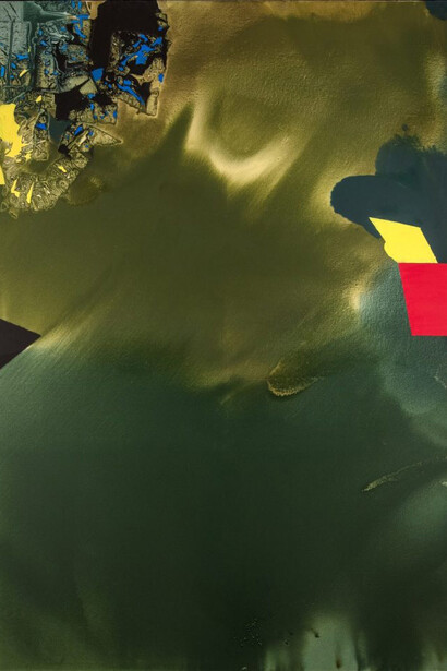 Dorothy Hood, Untitled (detail), c. 1972. Courtesy of Ogden Museum of Southern Art