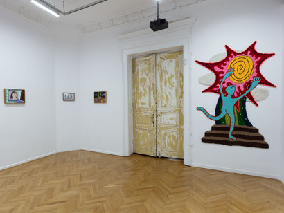 Megan Dominescu, If we lived here, we’d be home by now, exhibition view. Courtesy of Anca Poterașu Gallery