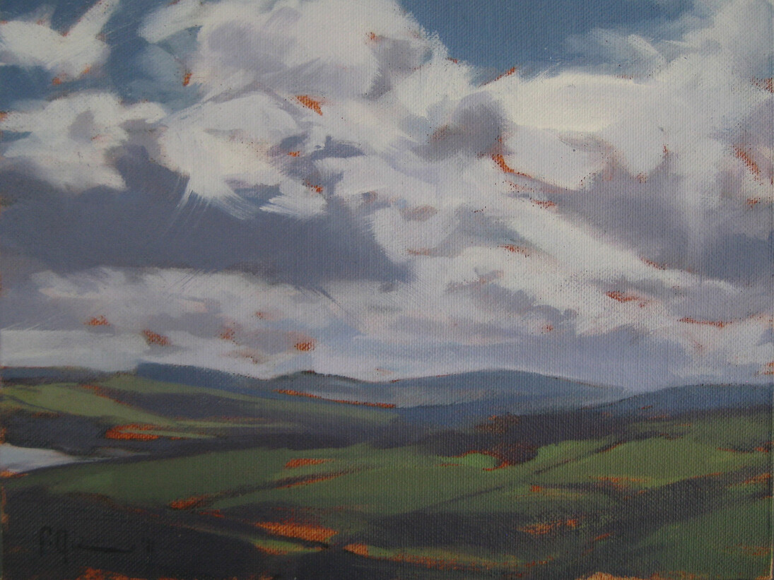 Tracey Quinn, Study Antrim Coast, oil on canvas on board, 20 x 25 cm
