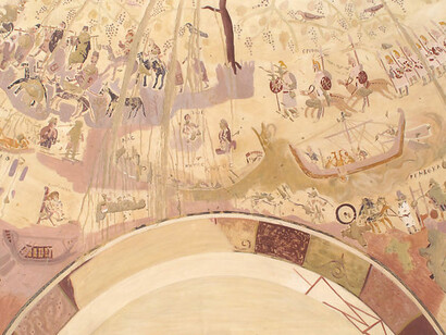 Facsimile of the Dome Painting of the Chapel of Exodus, Bagawat Necropolis, Kharga Oasis
325–375
Charles K. Wilkinson