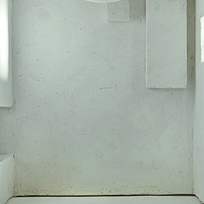 Stanza del muro pregno (dettaglio), primi anni Ottanta, polistirolo rivestito con gesso, 24 x 31,3 x 32 cm, Orani, Museo Nivola