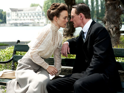 Keira Knightley e Michael Fassbender no filme de Cronenberg