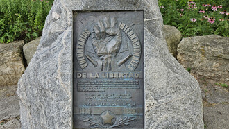 Memorial to the Wisconsin volunteers in the Abraham Lincoln Brigade in the Spanish Civil War, Wisconsin, USA