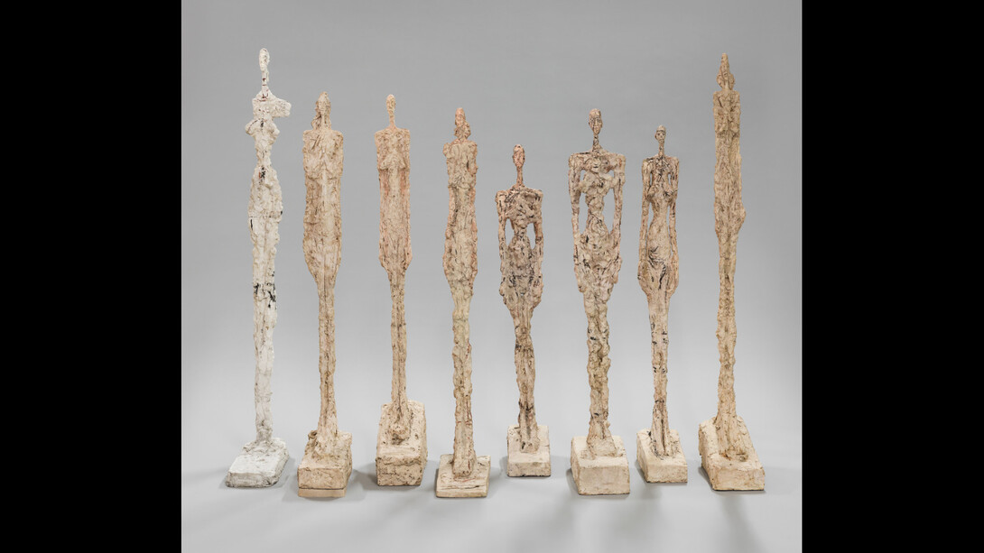 Alberto Giacometti
Women of Venice (Femmes de Venise), 1956
Plaster and painted plaster
Between 108 and 138 cm tall
Fondation Giacometti, Paris
© Succession Alberto Giacometti, VEGAP, Bilbao, 2018