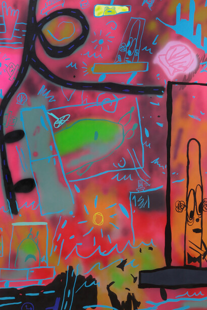 Order in the Court, 2016 Acrylic on Canvas 205.7 x 162.5 cm (81 x 64 inches)