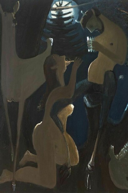 Syrinx, 2013, oil on canvas, 68 x 52 inches, Courtesy Tibor de Nagy Gallery, New York.