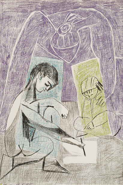 Pablo Picasso, The little artist, 1954. Courtesy of the British Museum