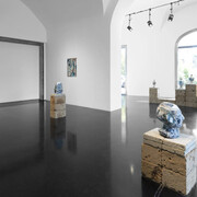 Rodrigo Torres, Água mole em pedra dura (Little strokes fell great oaks), exhibition view. Courtesy of A Gentil Carioca  
