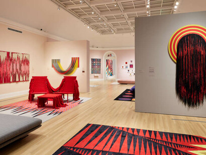 Liz Collins, Motherlode, exhibition view. Courtesy of Risd Museum