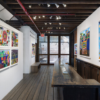 Pitseolak Qimirpik, Shapeshifter, exhibition view. Courtesy of Fort Gansevoort