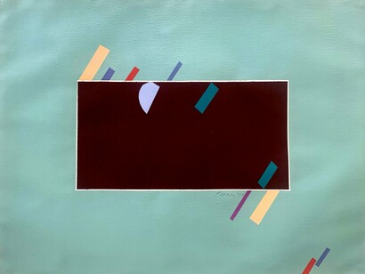 Carole Eisner, Sea, 1980, acrylic on paper, 22 x 29.5 in. Courtesy of the artist and Susan Eley Fine Art
