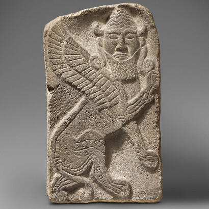 Orthostat relief: winged human-headed lion
ca. 10th−9th century B.C.
Hittite